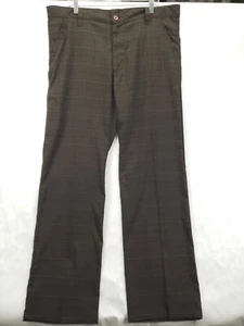Prana Chino Hose Herren 38 braun kariert Stretch Taschen Sonnenschutz vorne flach - Bild 1 von 9