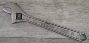 Vintage Diamond and Horseshoe emblem Adjustable Wrench 12" USA 300mm - Foto 1 di 17