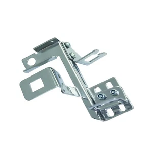 Chrome Throttle Cable Linkage Bracket Carb Mounted Auto Trans Holley AFB Carter - Picture 1 of 2