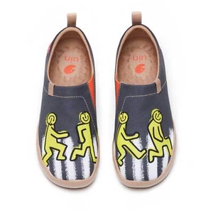 "Damen Größe 5-10,5 UIN Slipper Schuhe Canvas bequeme Halbschuhe ""Abbey Road" - Bild 1 von 8