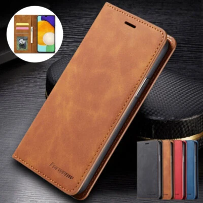 Leather Wallet Flip Phone Case Cover For Samsung A15 A25 A35 A55 A14 A34 A54 A05 - Image 1 of 4