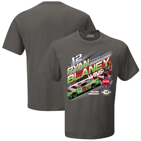 Ryan Blaney 2023 Checkered Flag #12 Body Armor Charlotte Coca Cola 600 Win Tee Cover