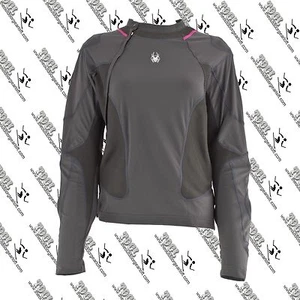 SPYDER WOMEN'S D3O ARMORED L/S CREW CYCLING HIGH IMPACT JERSEY JACKET MEDIUM - Picture 1 of 3