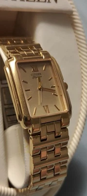 Citizen Elegance  Watch Men 27mm Dial Gold Tone 1032-K12959  Great Condition  - image 1 of 4