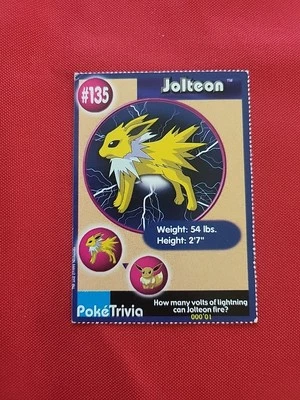 Pokemon: Jolteon Burger King Mewtwo Strikes Back 1999 Poketrivia - LP/MP - I101 Foto 1 de 4
