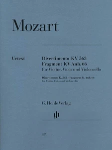 Mozart String Trio E Flat Major K 563 Violin Viola Cello Henle Urtext Book - Picture 1 of 1