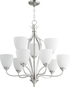 Jardin - 9 Light 2-Tier Chandelier in Quorum Home Collection style - 30 inches - Picture 1 of 1