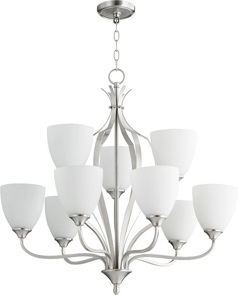 Jardin - 9 Light 2-Tier Chandelier in Quorum Home Collection style - 30 inches - Image 1 of 1
