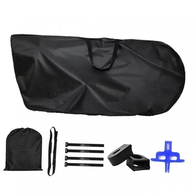 Bike Transport Bag Carrier Cycling Accessories Dustproof Fixing Straps Bike Case - Image 1 of 4
