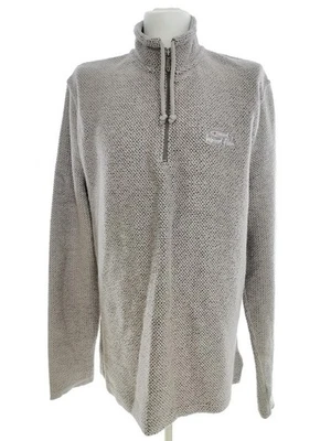 💚 WEIRD FISH Herrenpullover für Herren Grau XL Langer Ärmel Baumwolle 💚 - Bild 1 von 4