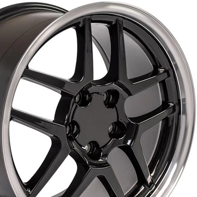 18" Black Rear Wheel w/Machined Lip for 1993-2002 Pontiac Firebird - RVO0056 - Image 1 of 4