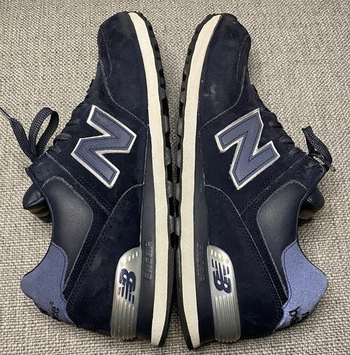 Scarpe sneakers sportive New Balance 574 uomo 12 scamosciate tessuto navy ML574NNV