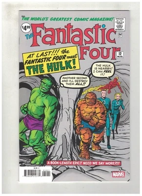 FANTASTIC FOUR #12 FACSIMILE EDITION - 1st BATTLE OF HULK & FF - MARVEL/2025