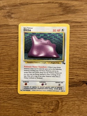 Ditto Holo Exzellent Fossil 3/62 - Pokemon Karte - Englisch - Bild 1 von 3
