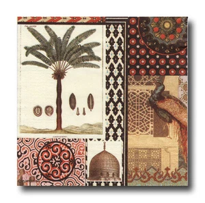 4 Tolle Servietten Napkins Tovaglioli 33x33cm MARAKESH (186) Serviettentechnik - Bild 1 von 1