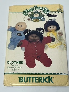 1984 Butterick b329 Cabbage Patch Kids Doll Clothes Pajamas Uncut Sewing Pattern - Picture 1 of 2