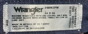 NEW Wrangler Jeans Mens 44x30 Blue Denim 31MWZPW Cowboy Cut Relaxed Fit Workwear - Picture 1 of 2