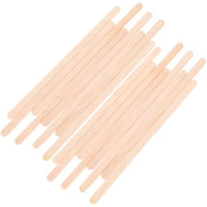500 Stück Einweg-Kaffeerührer, einzeln verpackte Holzrührstäbe, - Photo 1/12