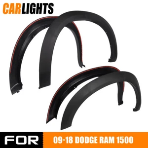 Fits 2009-2018 Dodge Ram 1500 Textured Bolt On Factory Style Fender Flares 4PCS - Picture 1 of 12