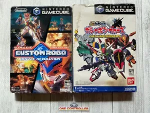 Nintendo Game Cube GC Custom Robo & SD Gundam Gashapon Wars set from Japan - Picture 1 of 6