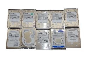💻 Lot de 10 disques durs disque dur SATA HDD divers 2,5" 500 Go bricoleur remplacement pour ordinateur portable 💻 - Photo 1/11