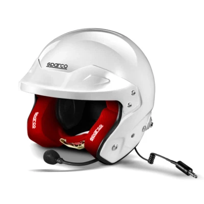 Sparco Casco Pro Rj-3i Air 2024 Fia 8859-2015 Snell 2020 003369 Blanco-Rojo - Imagen 1 de 4