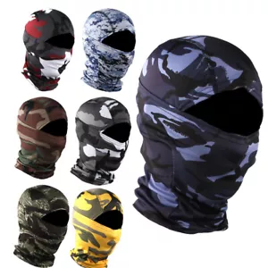 Outdoor Soft Balaclava Face Mask UV Protection Ski Sun Hood Men Tactical Masks - Picture 1 of 47