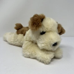 TY Clásico Peluche Bebé Parches Perro Marrón Blanco Gorro Bebé 1998 Retirado 12"  - Imagen 1 de 16