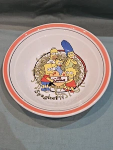 Vintage 2000 The Simpsons QUADRIFOGLIO Ceramic Spaghetti Pasta Lg Serving Bowl - Picture 1 of 5