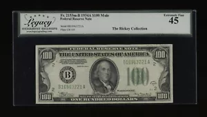 DBR 1934-A $100 FRN New York Mule Fr. 2153-Bm Legacy 45 Serial B16963221A - Picture 1 of 2