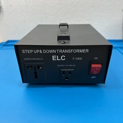 ELC T-1000 1000VA Voltage Converter Transformer-Step Up/Down (110V/220V) - Image 1 of 4