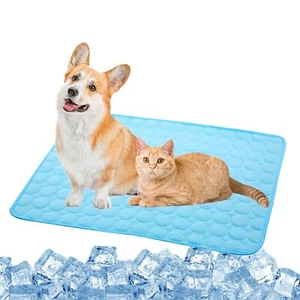 Dog Cooling Mat Cooling Mat for Dogs Cats Pet Reusable Bed Mat Washable Ice S... - Picture 1 of 6