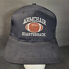 Vintage Armchair Quarterback Hat Humor Football Sports 90s Black Cap KC