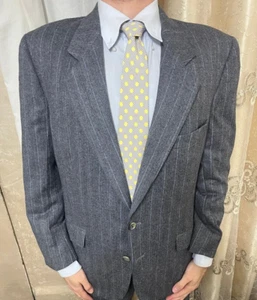 Vintage Pierre Balmain Paris all worsted bespoke handtailored classic suit 42R - Picture 1 of 17
