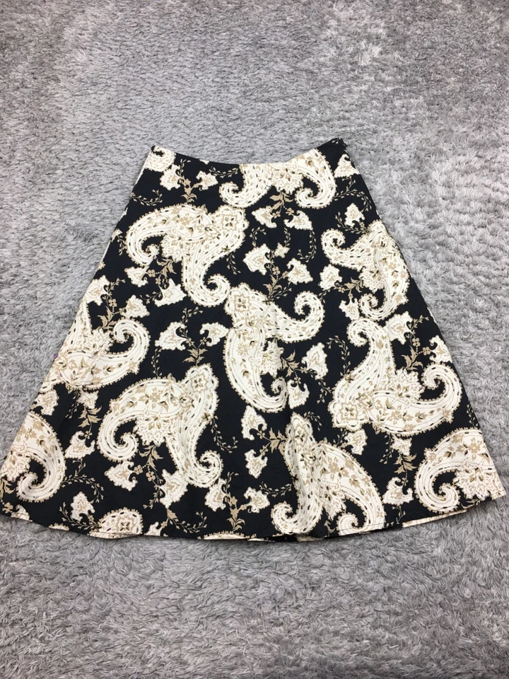 Falda Casa Blanca Mercado Negro Mujer Talla 2 Negra Beige Algodón Cachemira Foto 1 de 4