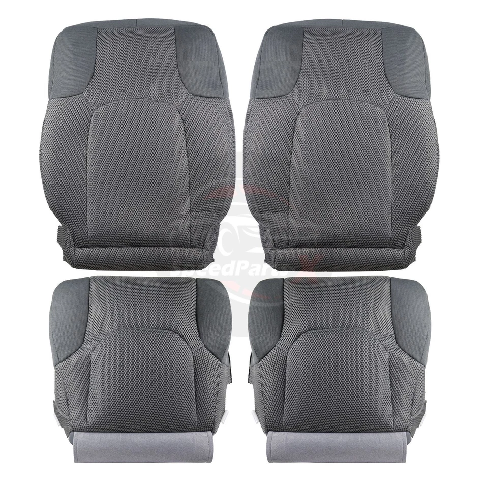For 2005-2019 Nissan Frontier Driver & Passenger Bottom Leather Seat Cover Gray Foto 1 de 4
