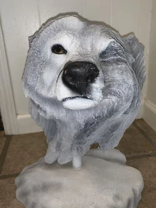 Rick Cain 1996 Snow Wolf Limited Edition Sculpture 534/1000 - Picture 1 of 12