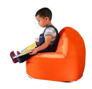 MamaBabaBe® Fertig Orange Kinder Sitzsack Kinder Sitzsack Stuhl - Bild 1 von 2