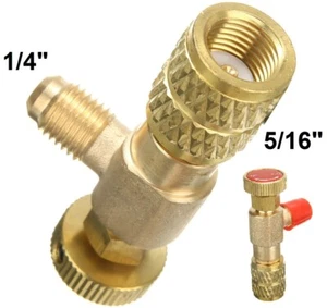 Válvula de cierre para R410A / R32 aire acondicionado puerto de servicio, M 1/4 SAE y W 5/16 SAE - Imagen 1 de 1