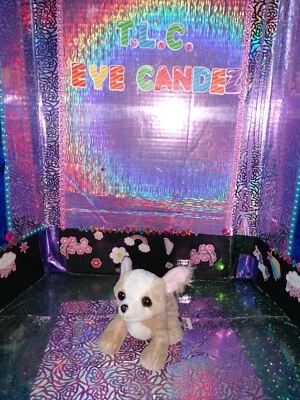 🦄Ganz / "LiL' Kinz Chihuahua" {Dog} Tan & White Color HS104 7" Plush! No Code. - Image 1 of 4