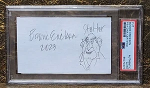 Bonnie Erickson Autograph The Muppets Statler Sketch Hand Drawn & Signed PSA/DNA - Picture 1 of 1