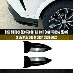 Rear Bumper Side Corner Spoiler Cover Kit For BMW X6 G06 M Sport 2020-2022 Black - Bild 1 von 10
