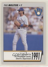 1991 Delicious Brand Milwaukee Brewers Police County Sheriff Paul Molitor HOF