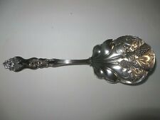 AMERICAN SILVER CO. 9" FRUIT/VEGETABLE SERVING SPOON.1906 GRAPE PATTERN MOSELLE