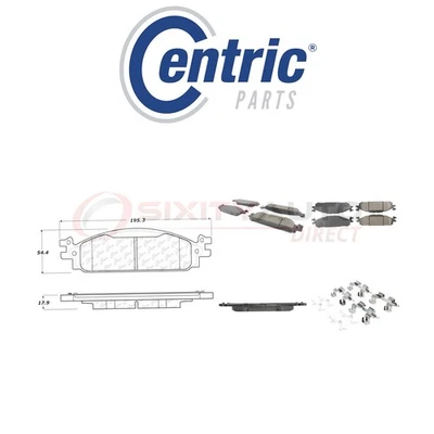 Centric Ceramic Disc Brake Pads w Shims for 2011-2017 Ford Explorer 2.0L sb - Image 1 of 4