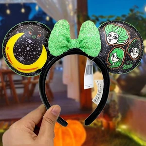 Hocus Pocus Sanderson Sisters Minnie Ears Disney- Parks Halloween Party Headband - Picture 1 of 7