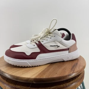 Barebarics Zing Barfuß Sneaker Herren 8 Weiß Burgund Leder Zero Drop - Bild 1 von 13