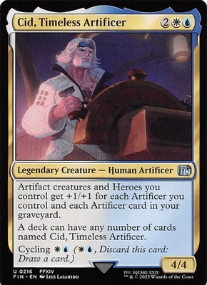 Cid, Timeless Artificer  216 Final Fantasy Magic the Gathering 004306 - Image 1 of 2