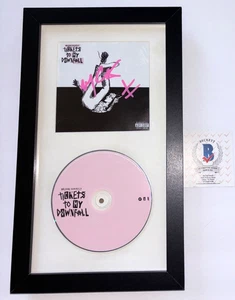 MACHINE GUN KELLY SIGNED TICKETS TO MY DOWNFALL CD COVER FRAMED MGK ROCK RAP BAS - Picture 1 of 3