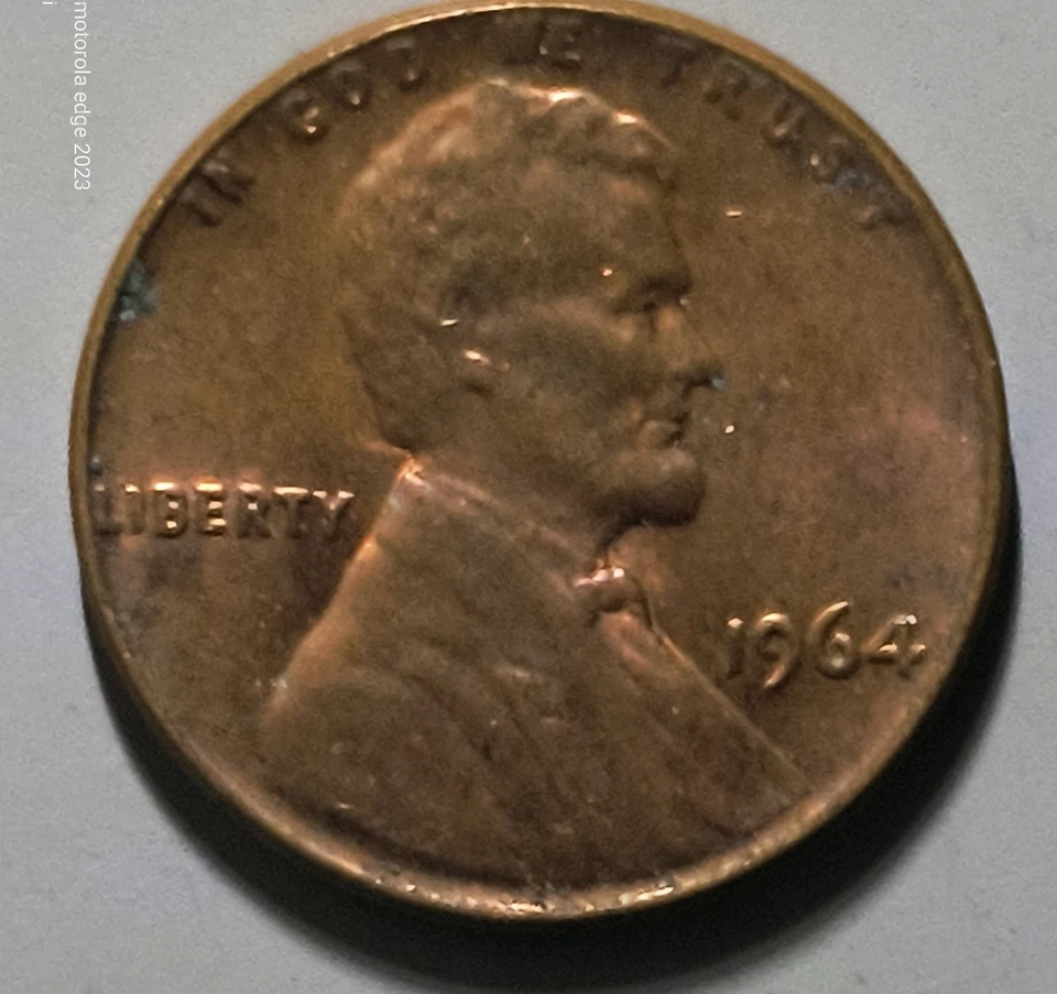 1964 Lincoln Penny  1 cent no mint mark rd - Image 1 of 2
